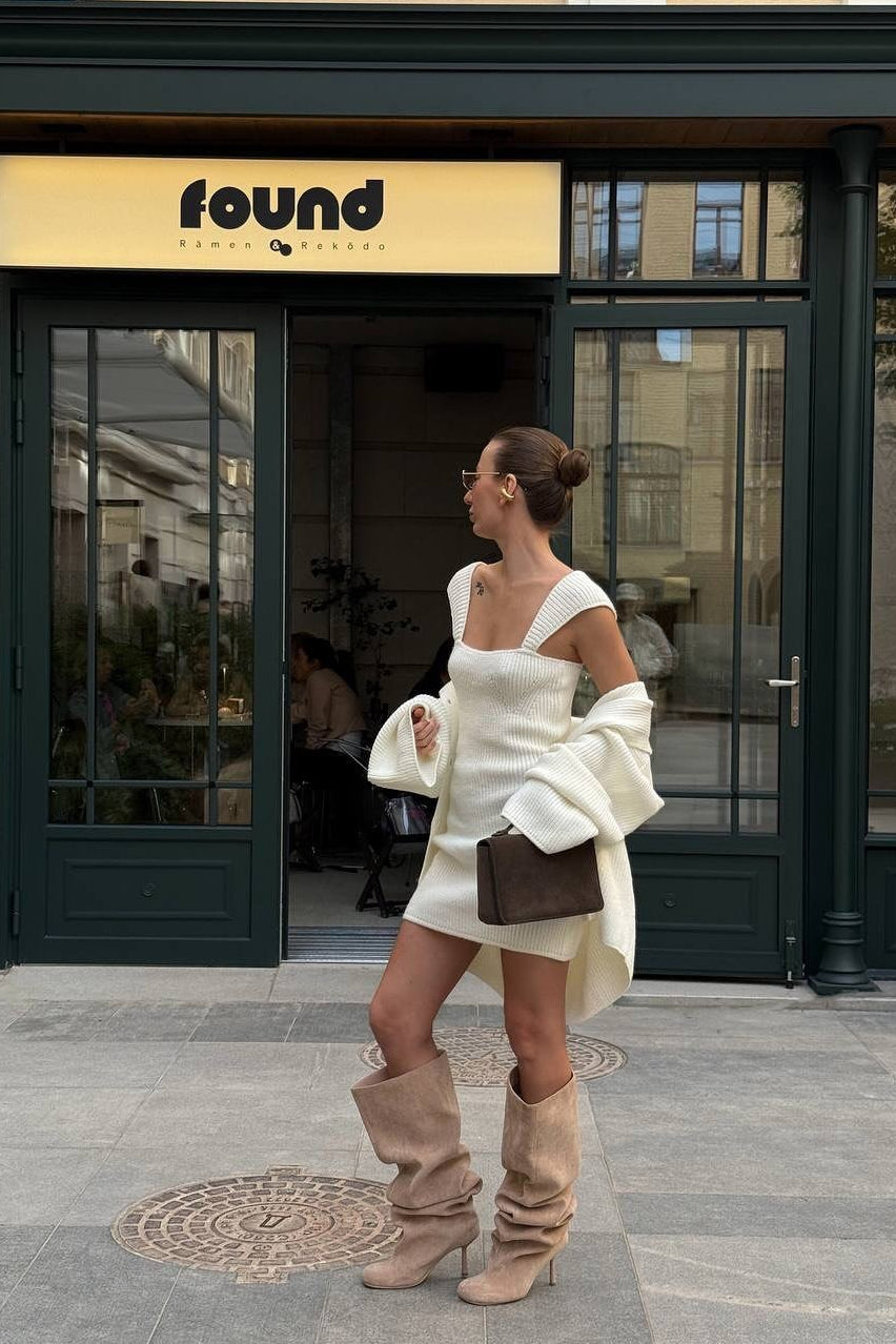 Fitted Knit Cami Bodycon Mini Dress