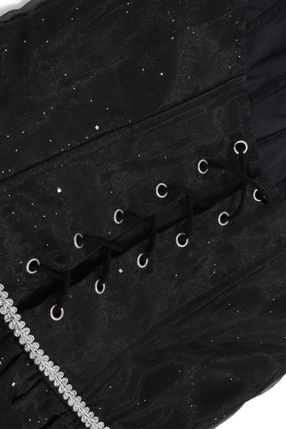 Strapless Corset Black Birthday Mini Dress