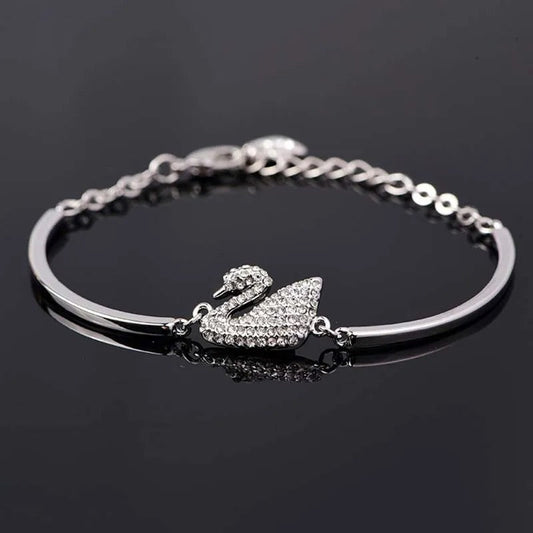 Elegant Swan Bracelet