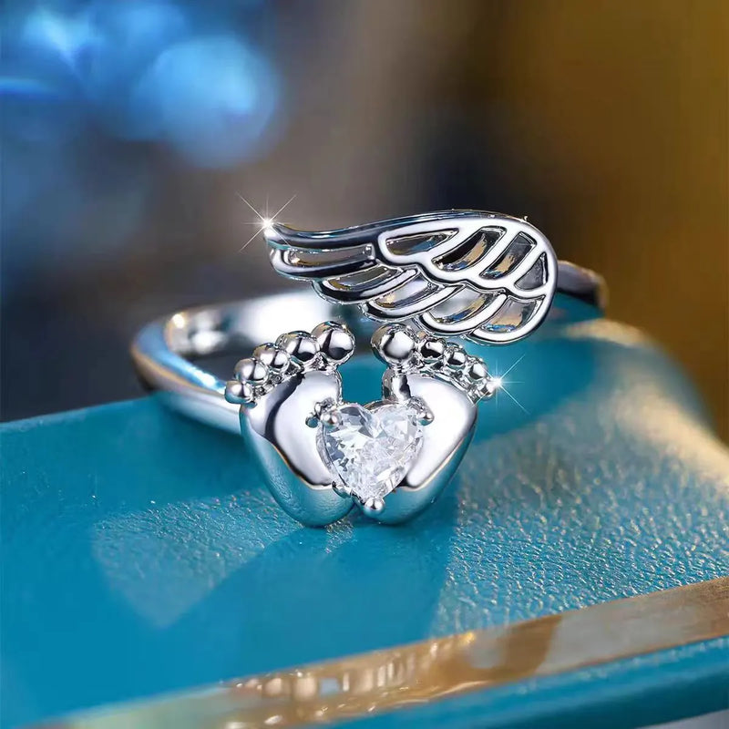 Elegant Angel Wing Ring