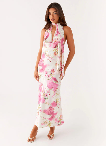 Jensen Midi Dress - Ivory Print