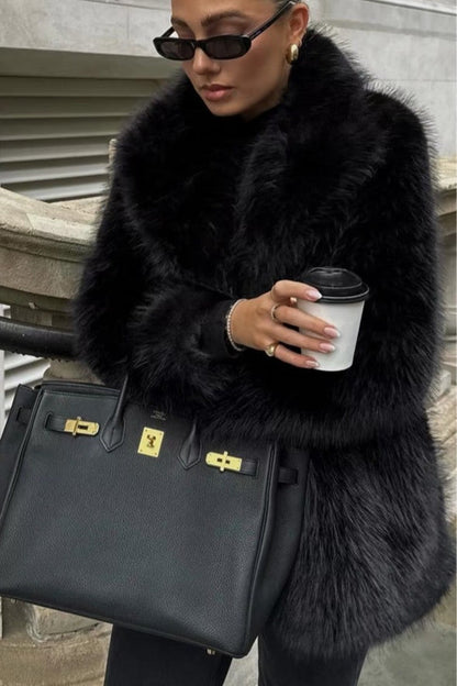Eco Faux Fur Coat