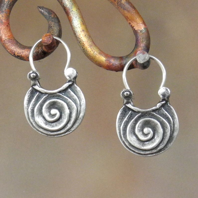 Spiral Silver Earrings