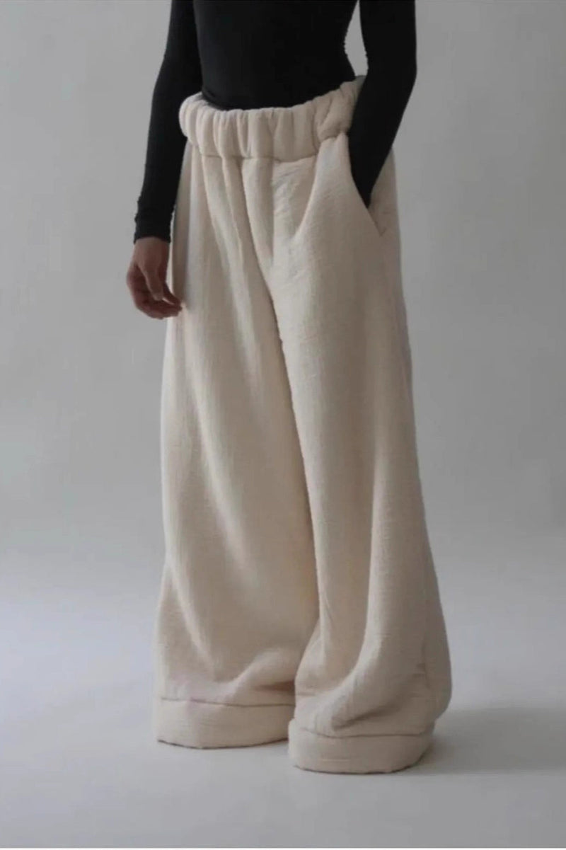 Warm Fleece Lined Knit Pants