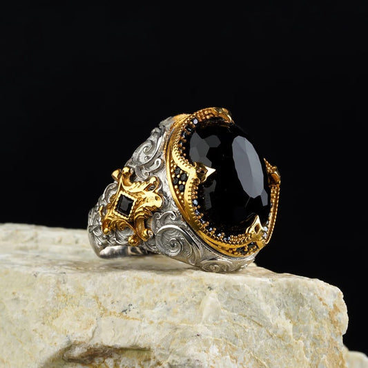Vintage Black Onyx Ring