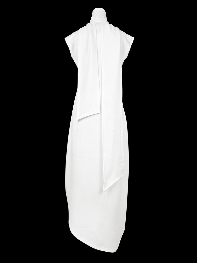 Loose Sleeveless Color Split-side Shawl Collar Maxi Dresses