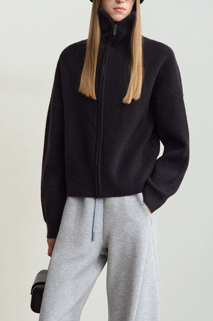 Slouchy High Neck Loose Sweater