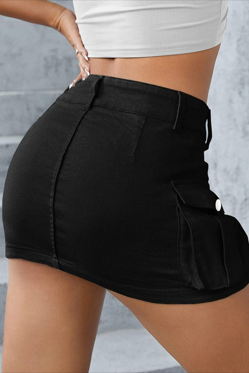 Street Style Low-waist Bodycon Skirt