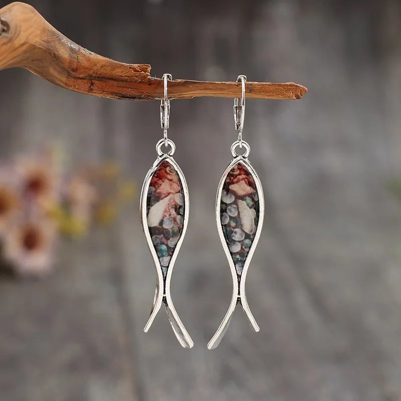 Vintage Fish Dangle Earrings