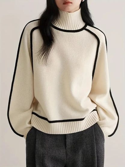 Half Turtleneck Knitted Sweater