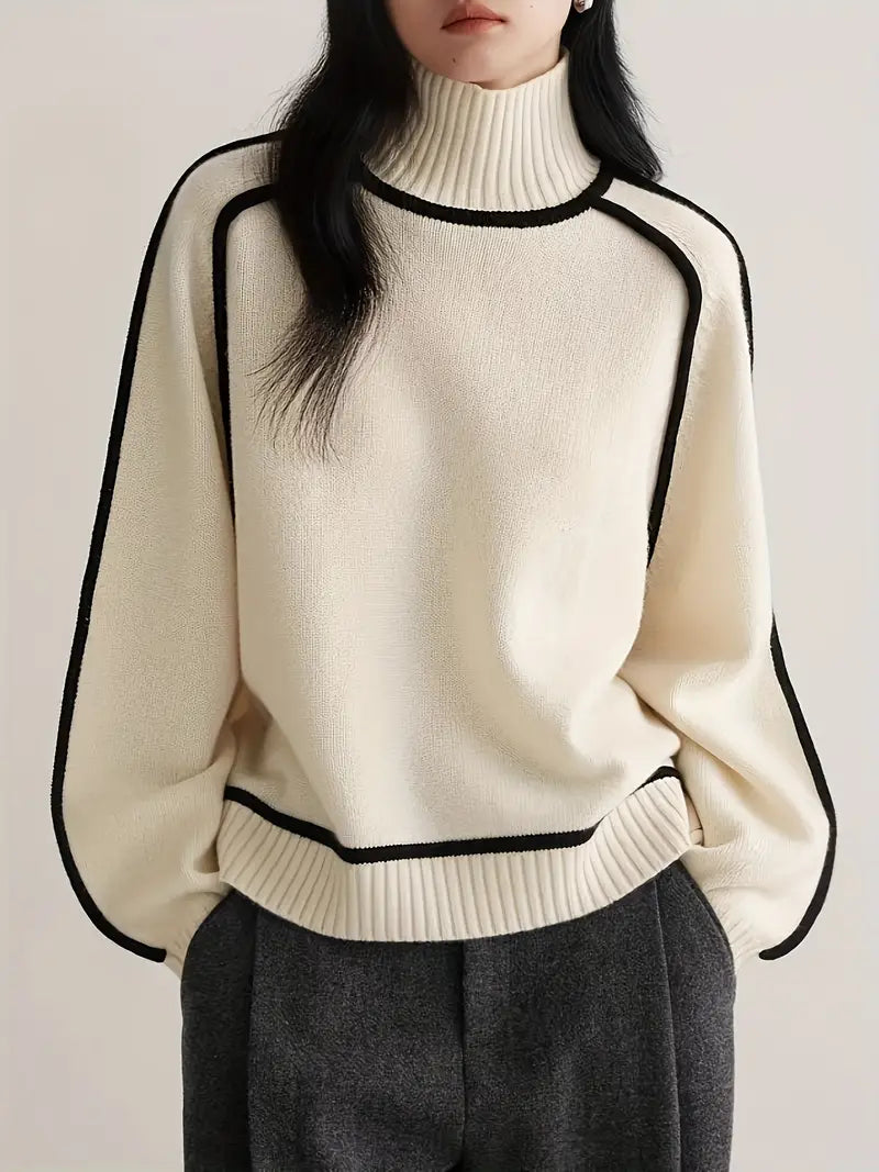 Half Turtleneck Knitted Sweater