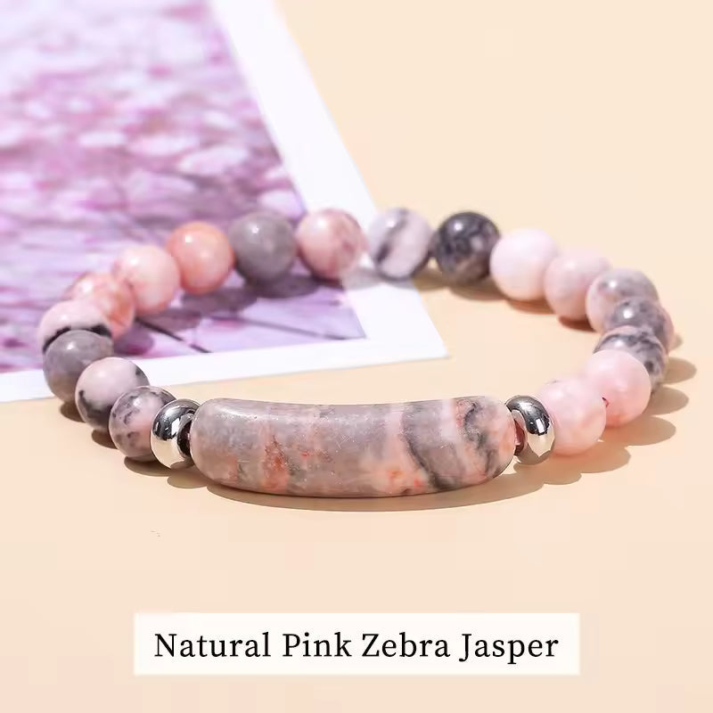 Natural Pink Zebra Jasper