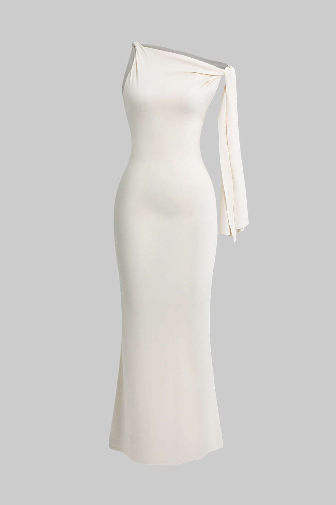 Lynn Asymmetric Tie Detail Maxi Dress