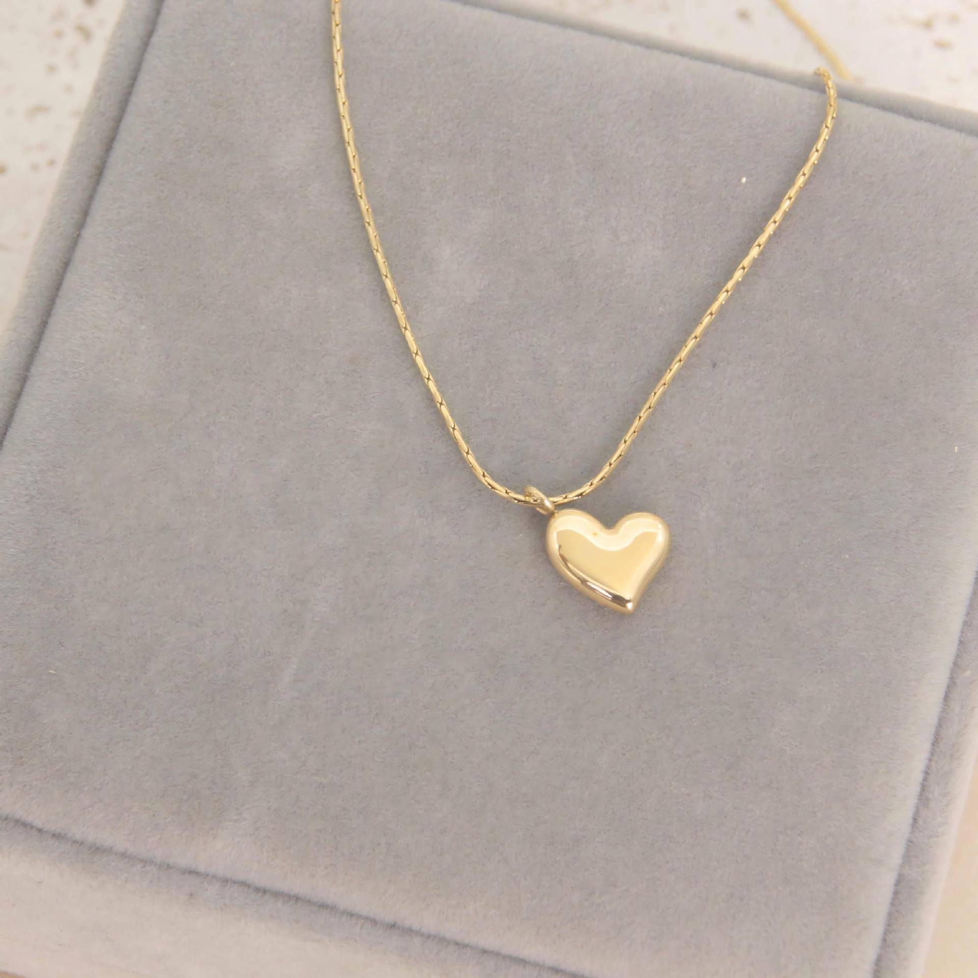 Classic Gold Heart Necklace