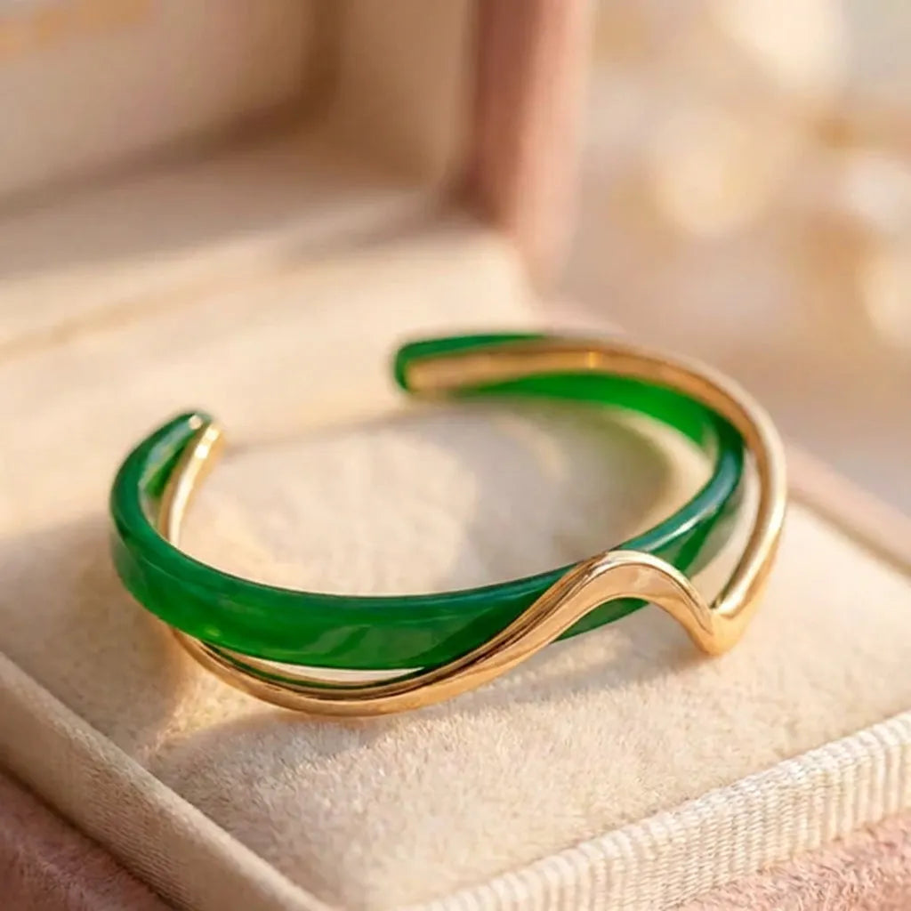 Green Shellfish Bangles Bracelet