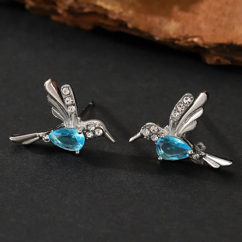 Elegant Blue Topaz Earrings