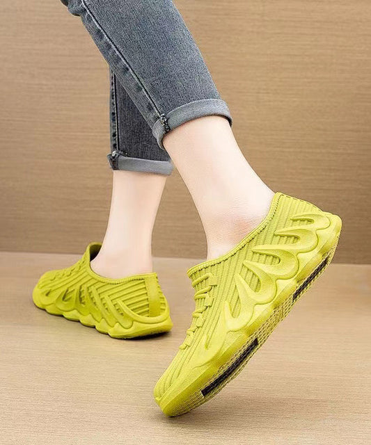 Yellow Low Help Comfortable Flat Shoes for