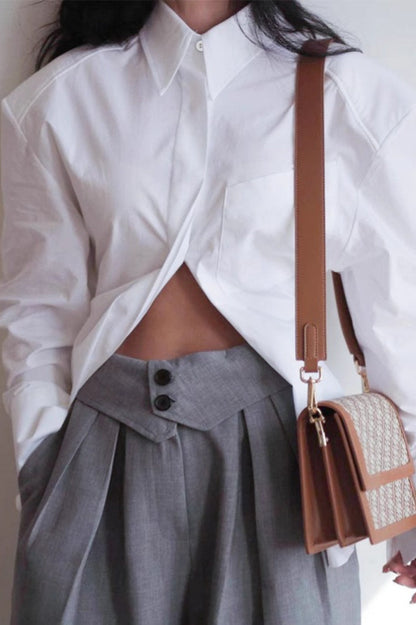 Cutout Back Blouse