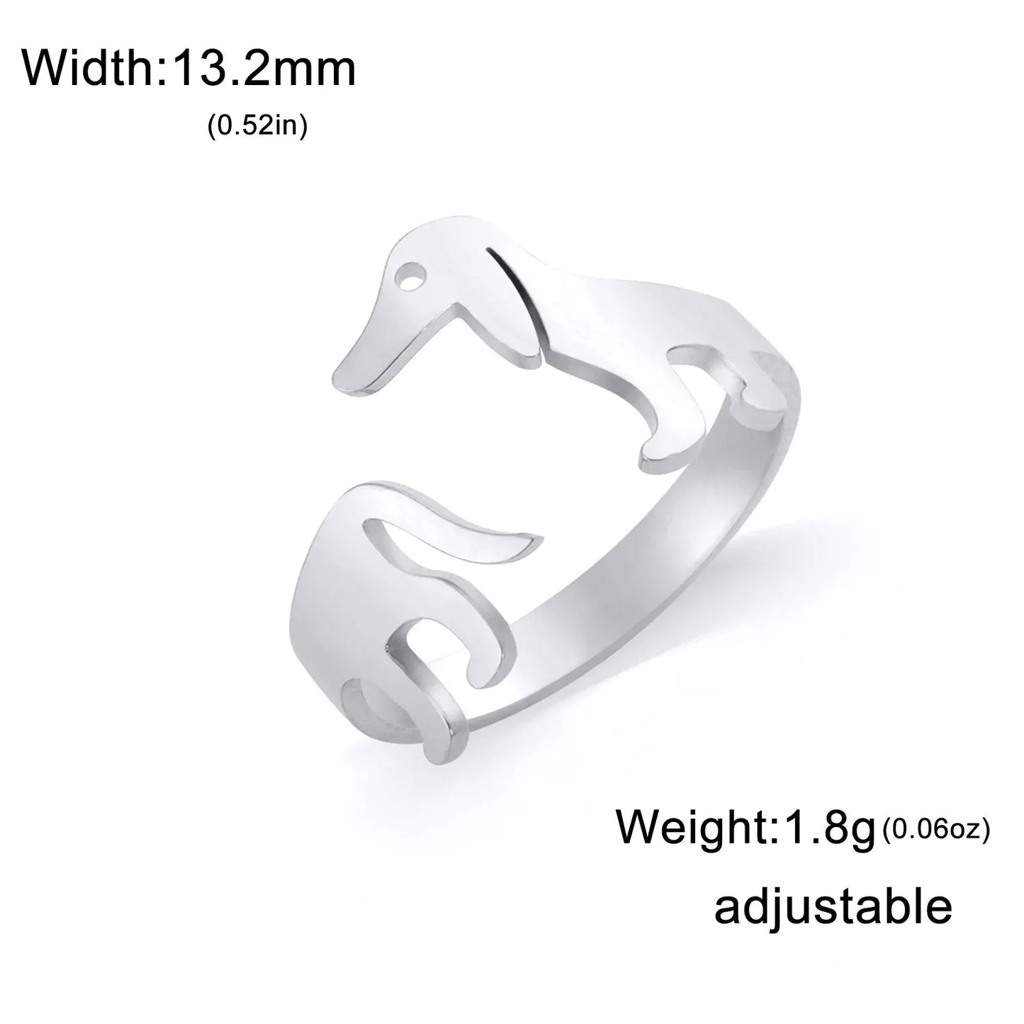 Cute Dachshund Dog Ring