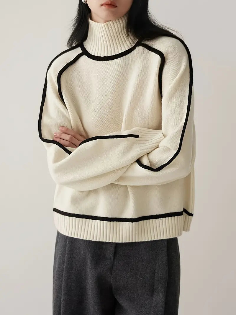 Half Turtleneck Knitted Sweater