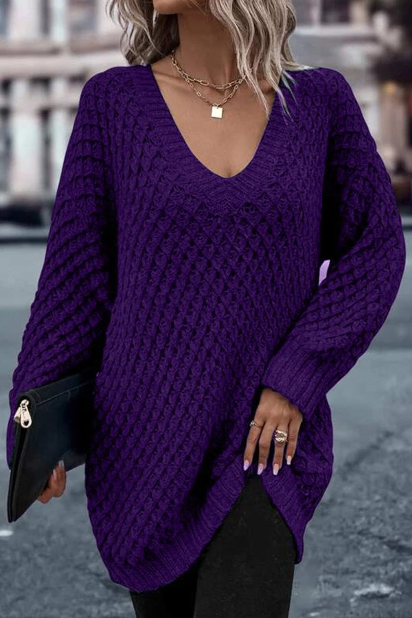 Drop Shoulder Cotton Oversized Sweater