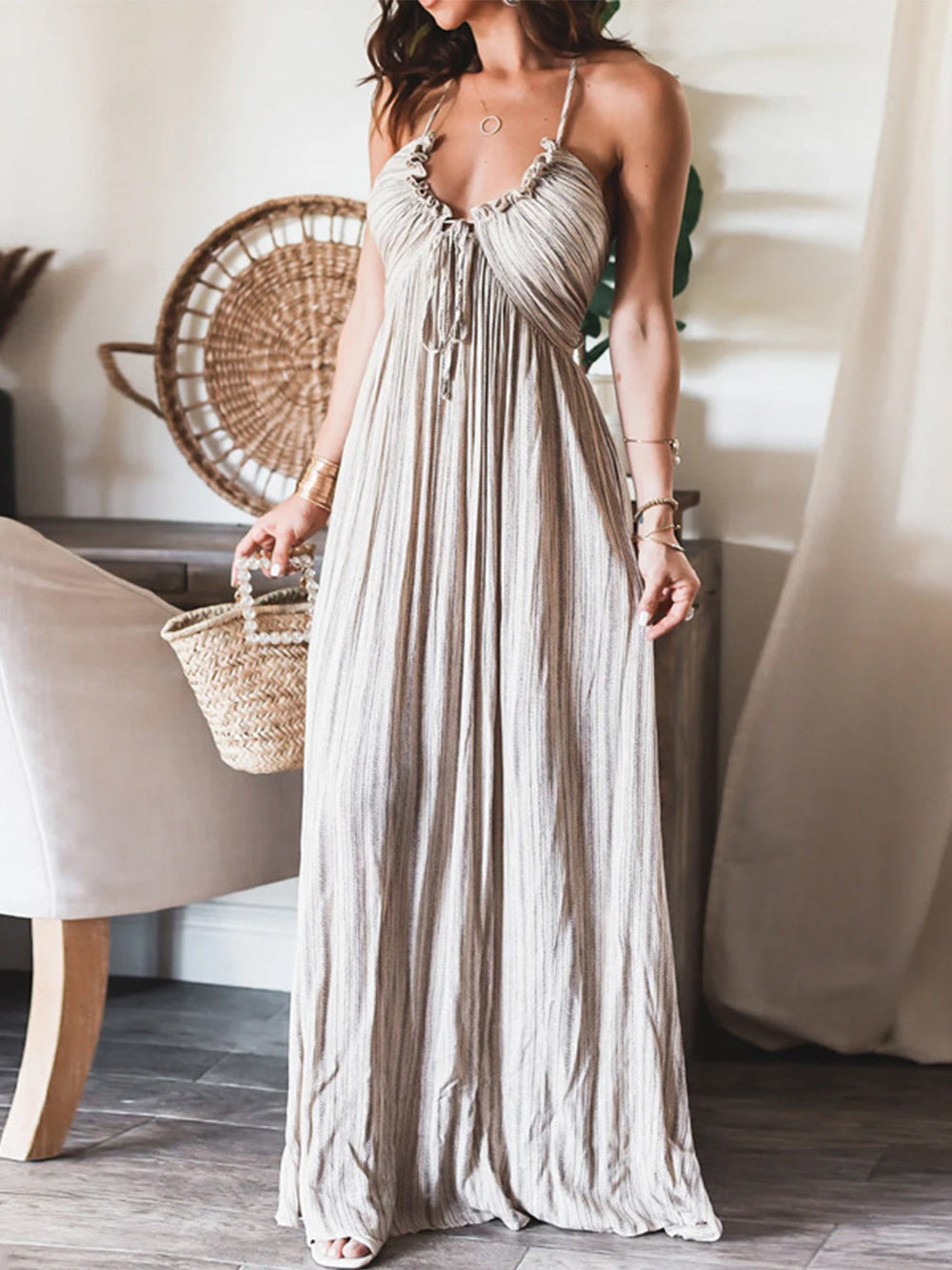 Sling Loose Long Dress