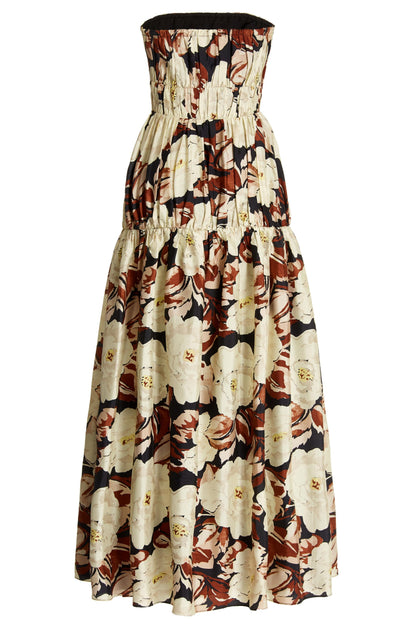 Frill Sleeveless Midi Dress