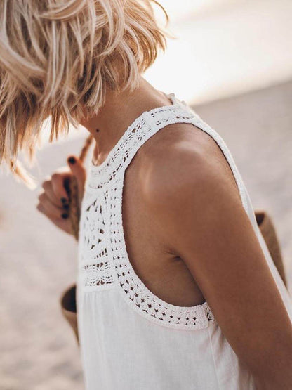 Amelia - White Lace Mini Dress