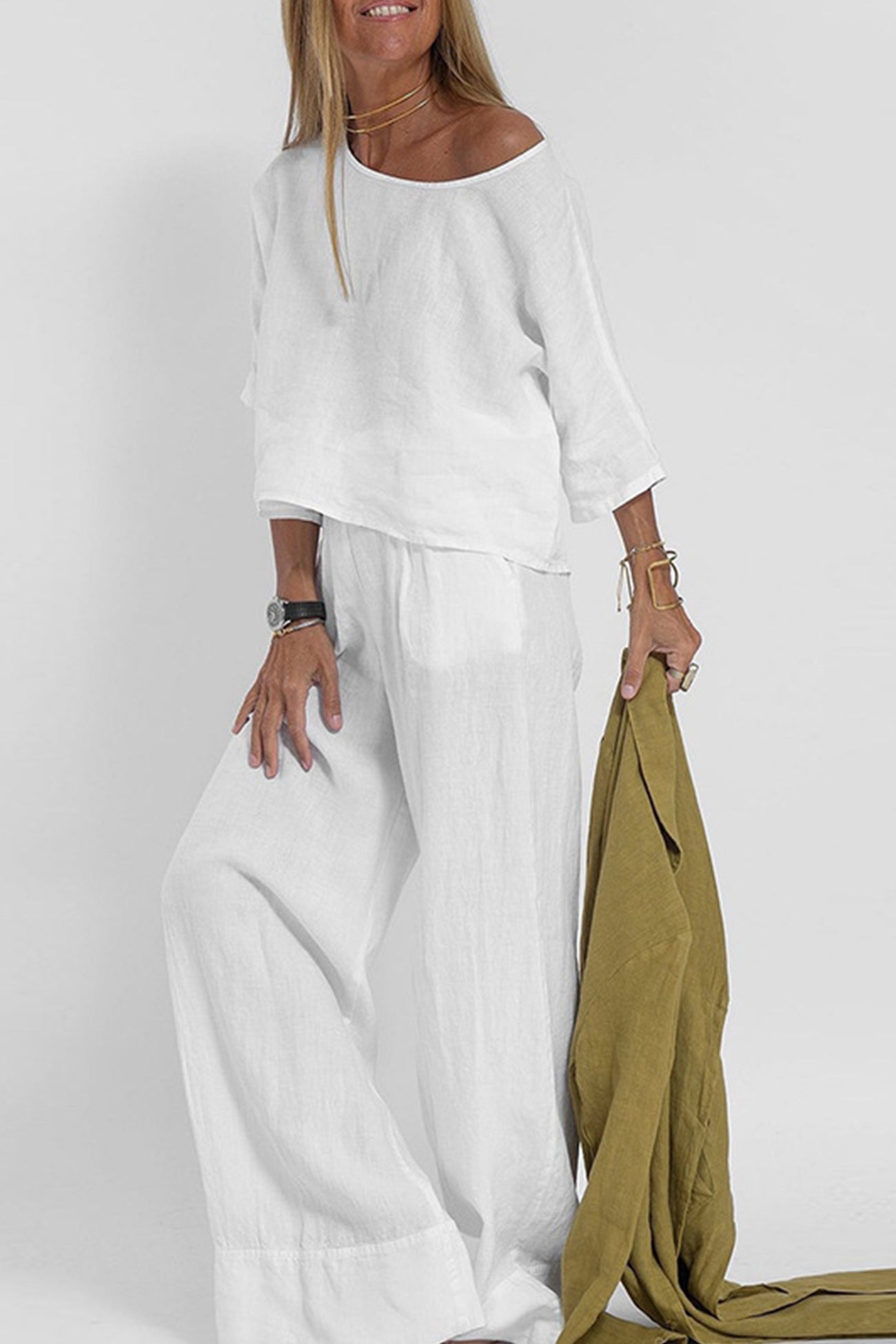 Color Half Sleeve Cotton Shirt Pants Set