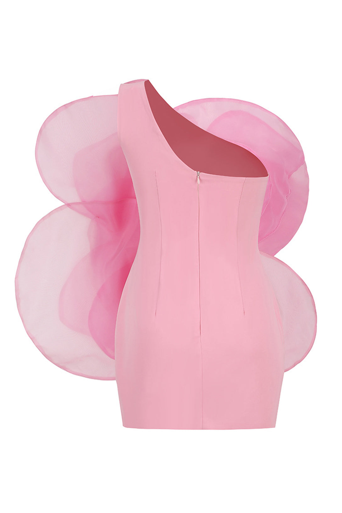 Tina One Shoulder Applique Mini Dress