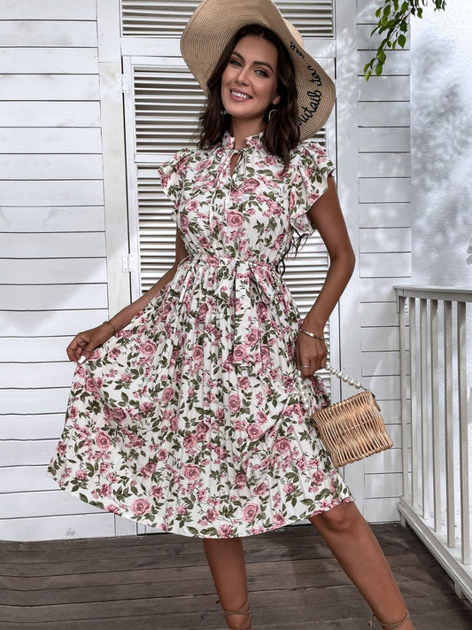 Kaidesse Midi Dress - Pink