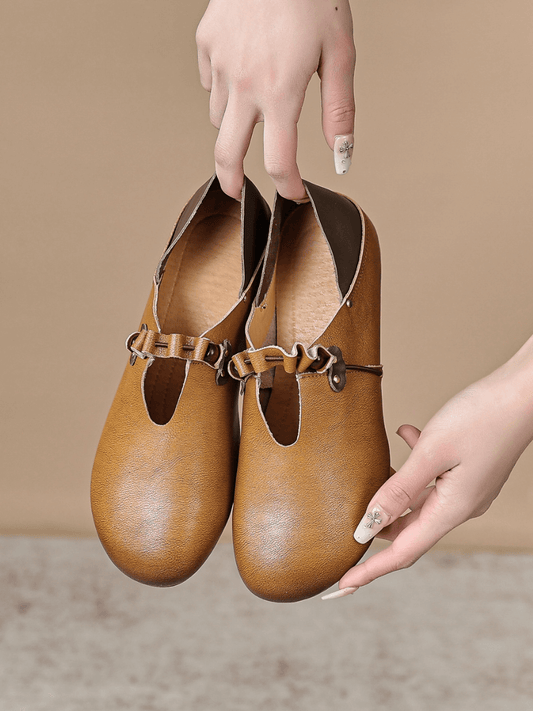 Rumour Has It| Cross Ruffle Strap Leather Sandal