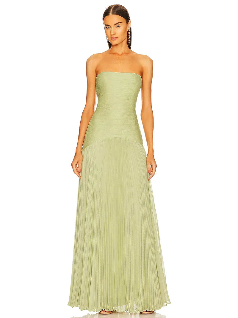 Morgane - Sleeveless Drop-waist Maxi Dress