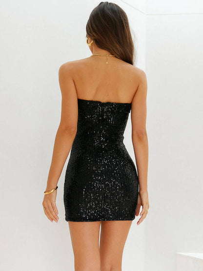 Midnight-dazzle Sequin Dress