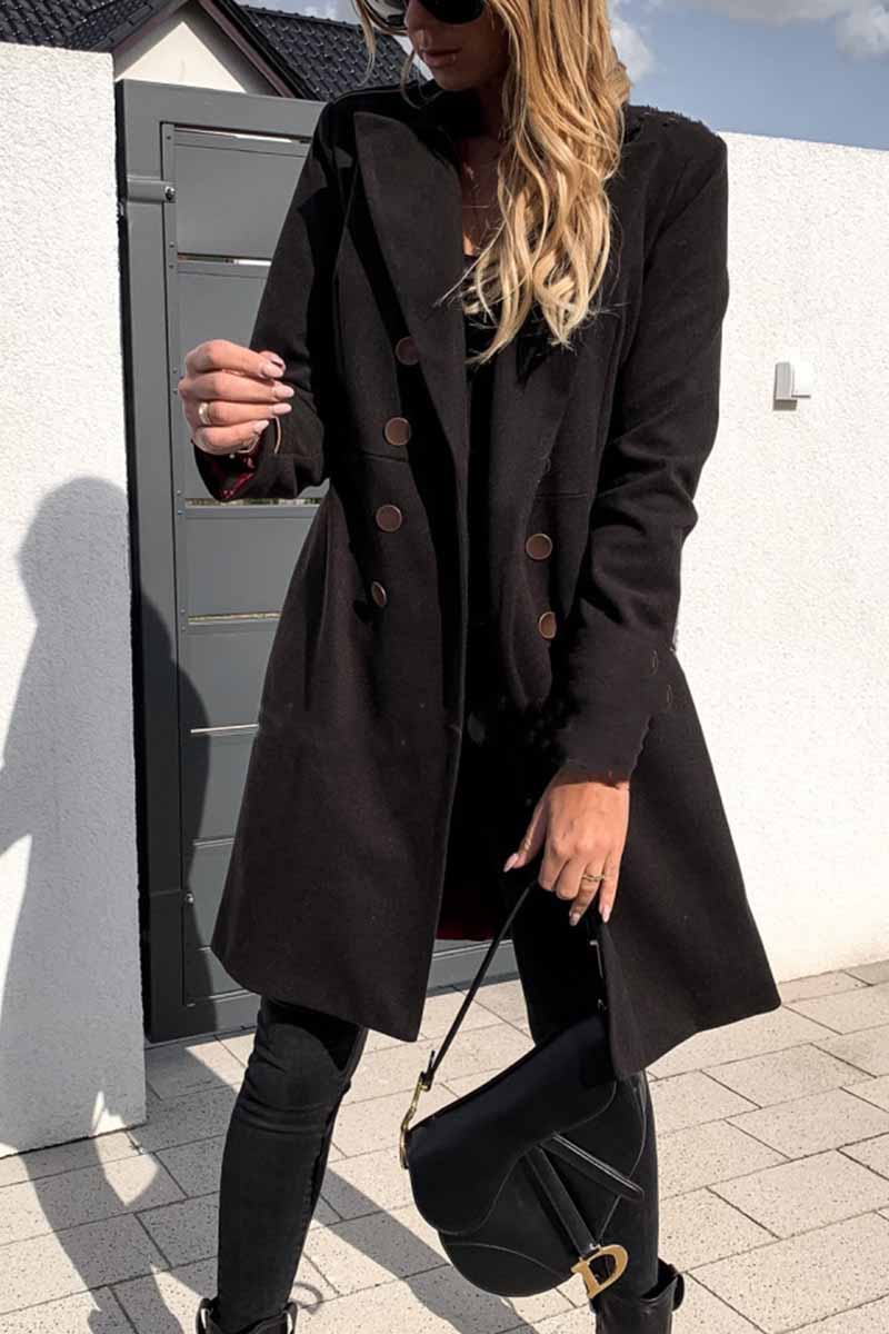 Color Coat With Buttons(3 Colors)