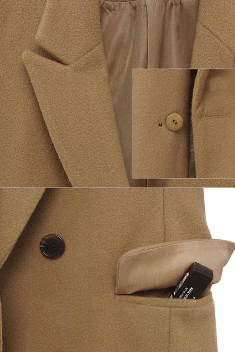 Thick Color Button Coat