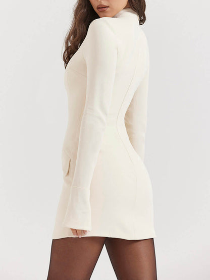 Cream Mini Dress