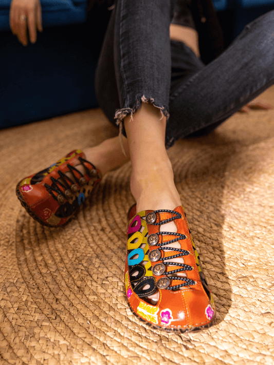 Soffia | Annadale Cut-out Leather Sandal