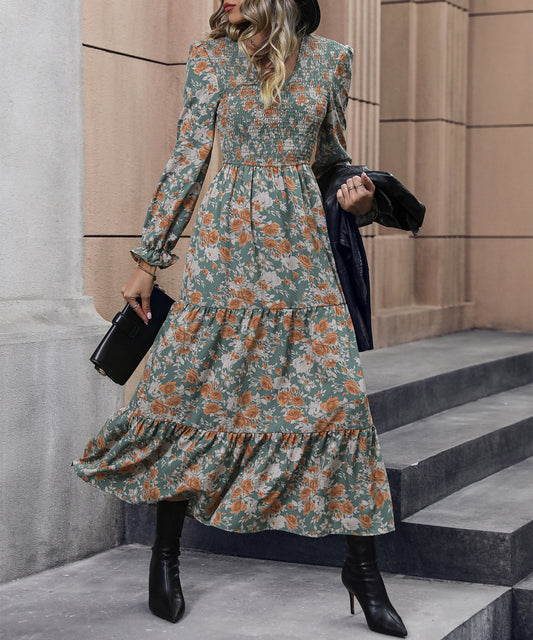 Cosmo Print Smock Midi Dress - Multi