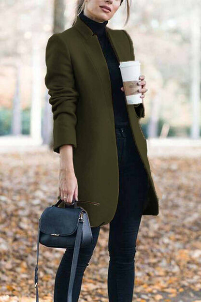 And Stylish Commuter Stand Collar Coat(6 Colors)