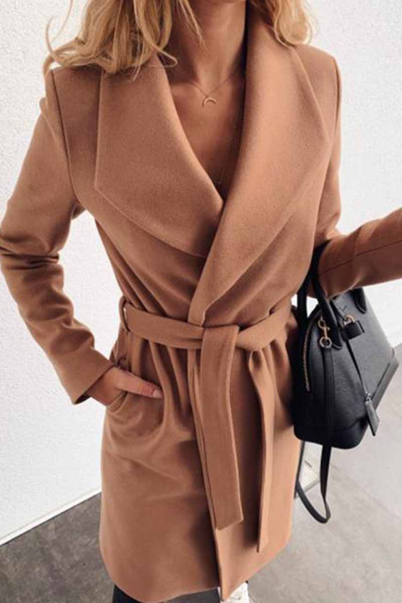Lapel Color Coat(3 Colors)