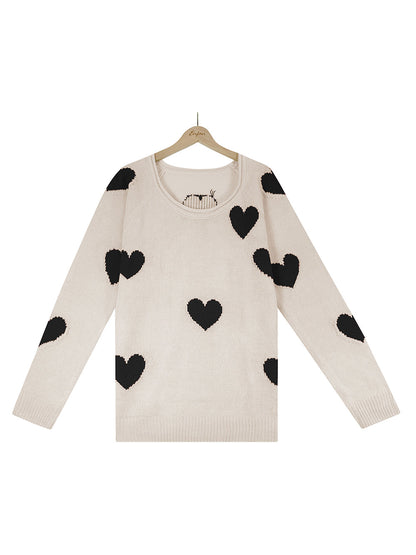 Valentine's Day V-neck Knit Sweater