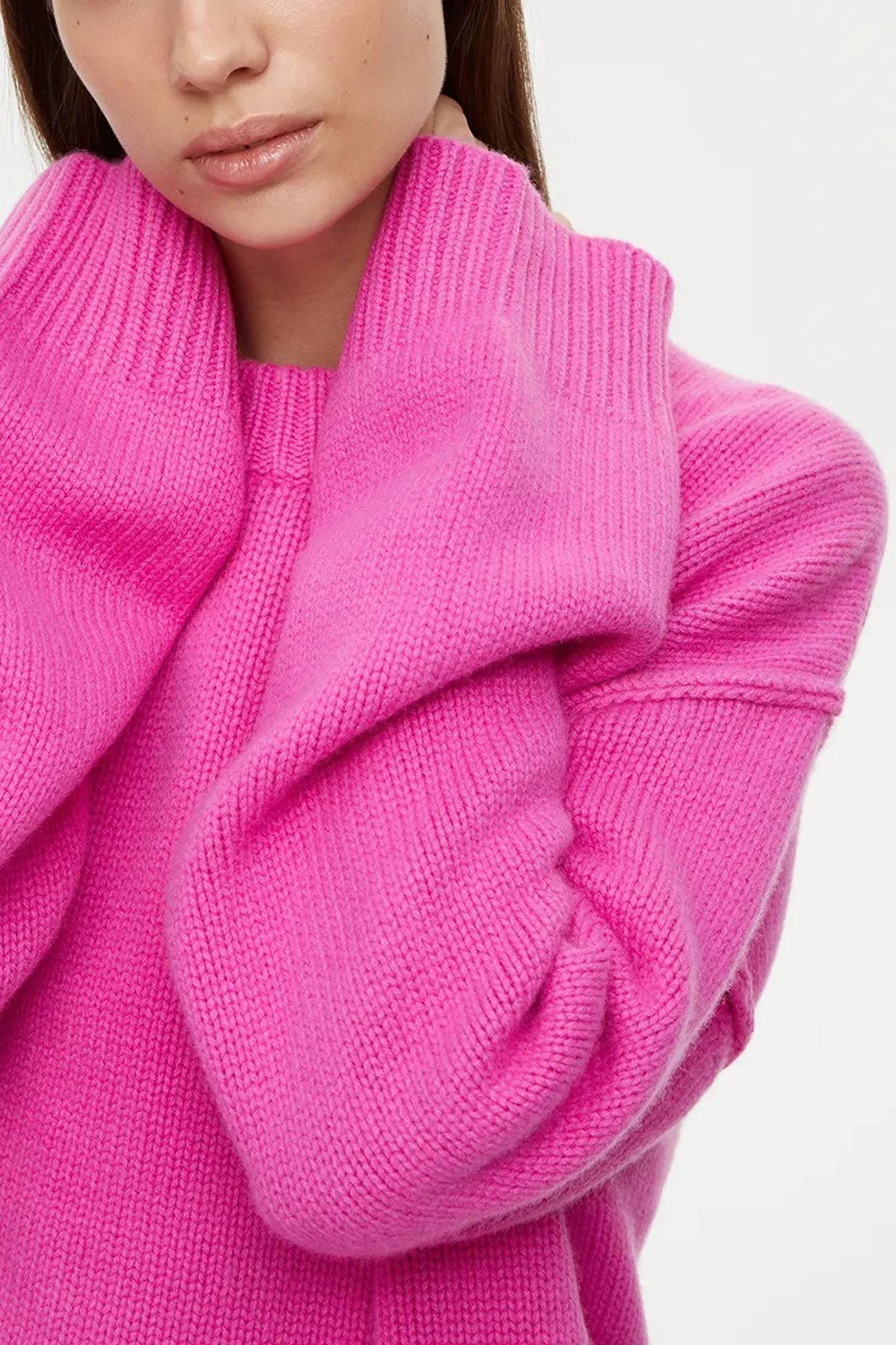 Round Neck Color Pullover Sweater