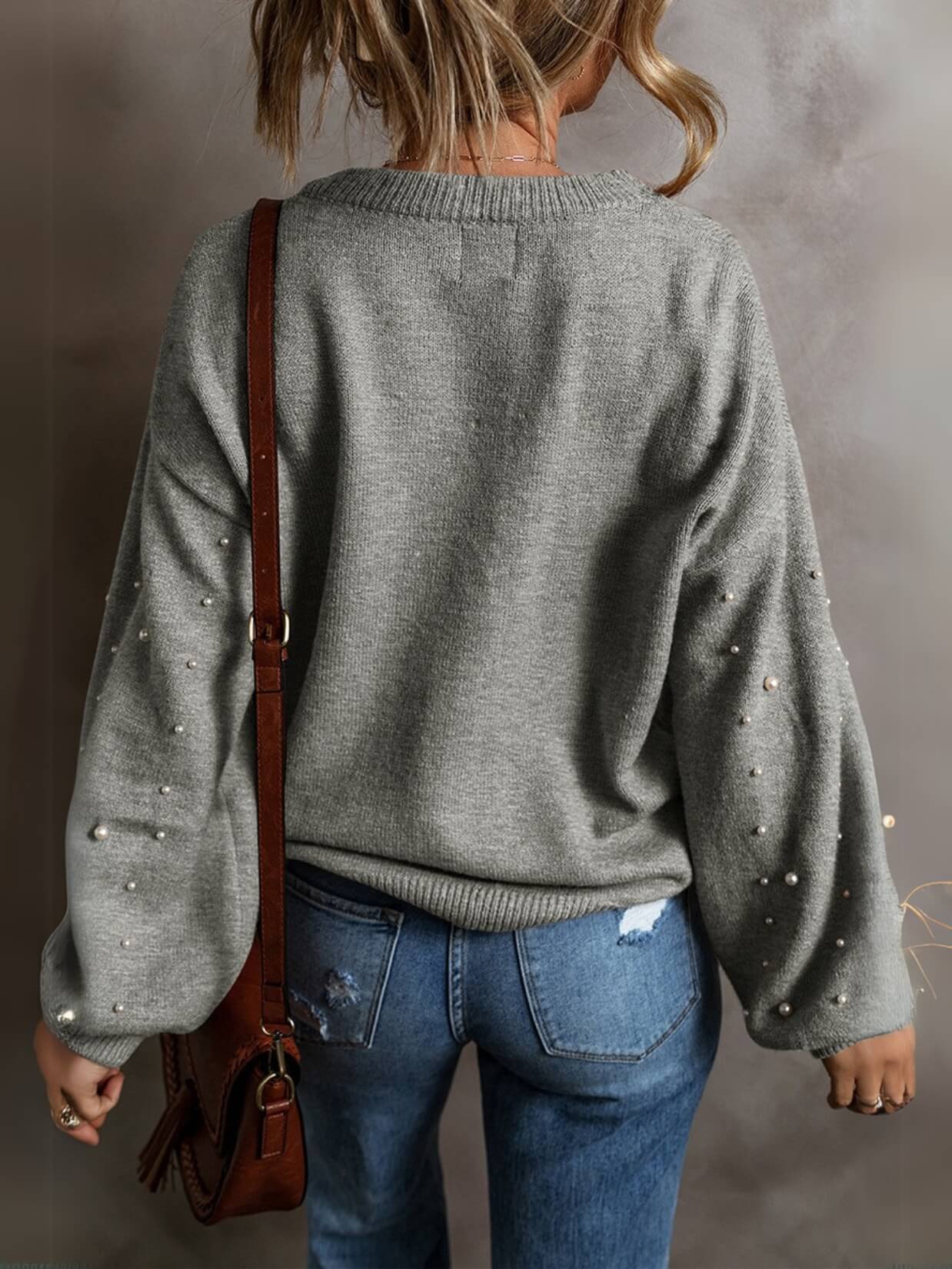 Oh My Darling Pearl Embellished Sweater