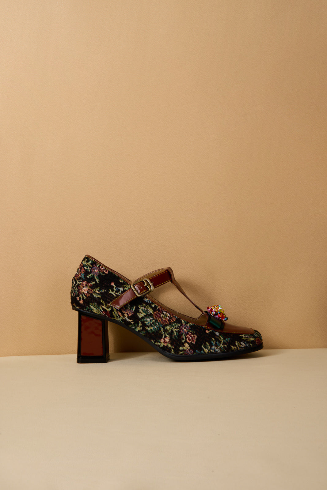 Soffia | Reese Sprinkle Applique T-strap Pump