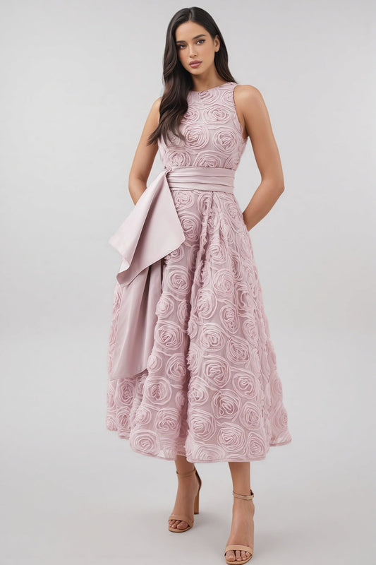 Ethel 3d Sleeveless Midi Dress