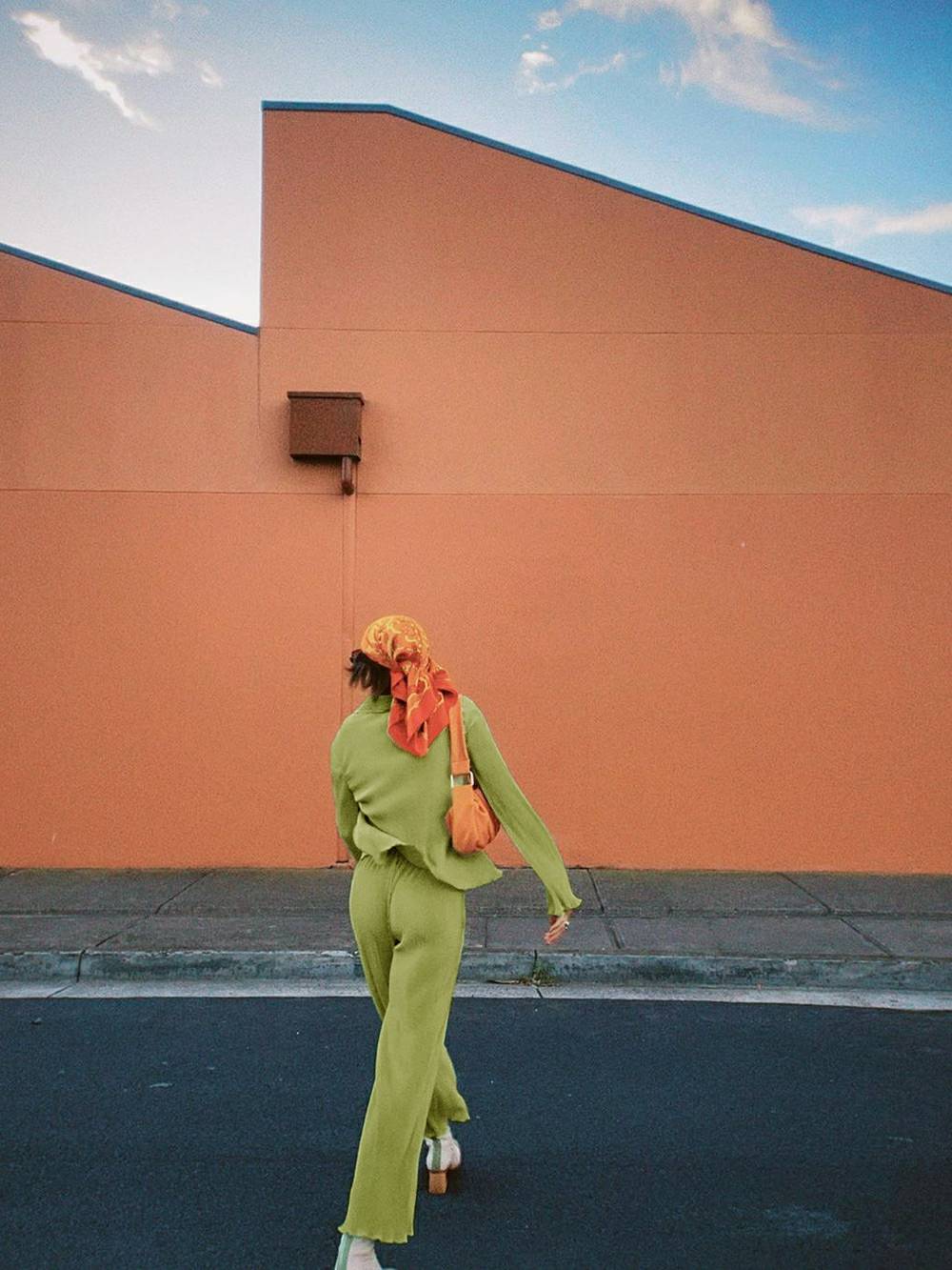 Loose Flared V-neck Pants Set