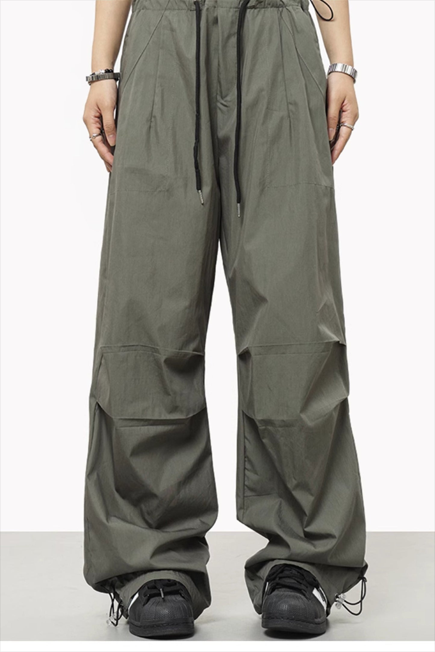 Athletic Drawstring Elastic Waist Pants