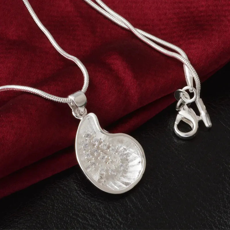 Classic Silver Pendant Necklace