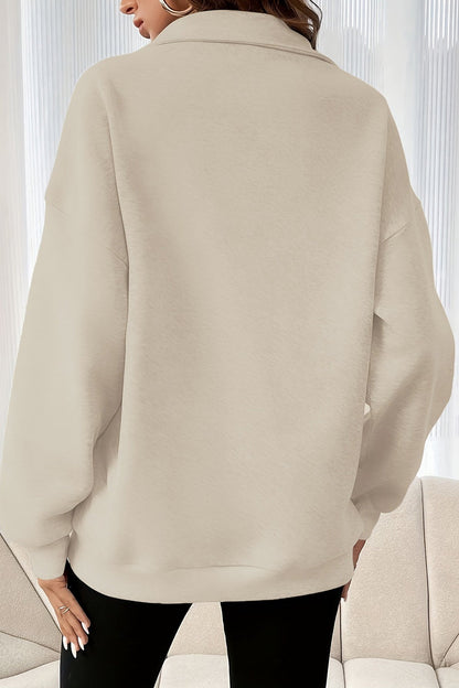 Half Zip Pullover Sweatshirt